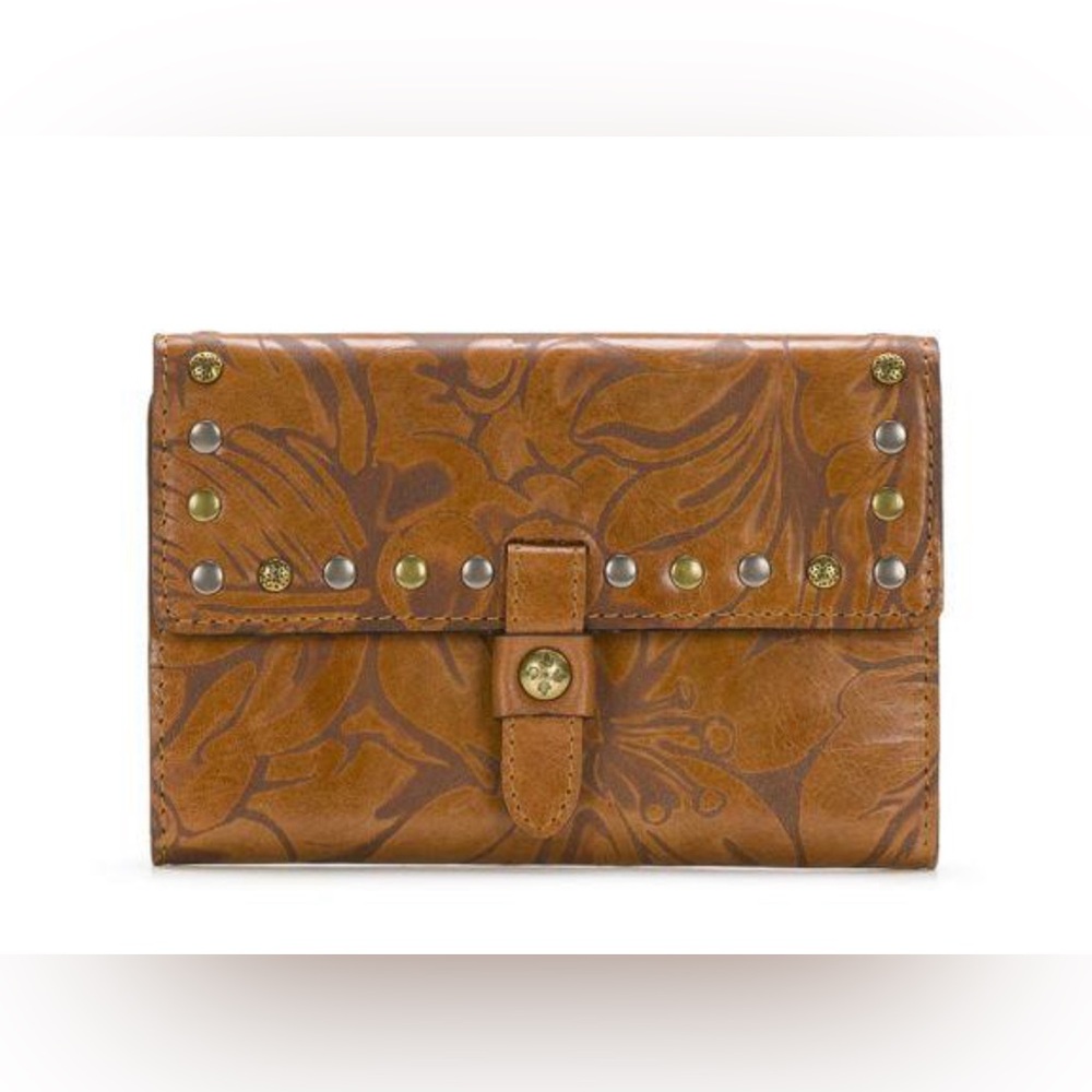 Patricia Nash Colli Flap Wallet Laser Floral Tan